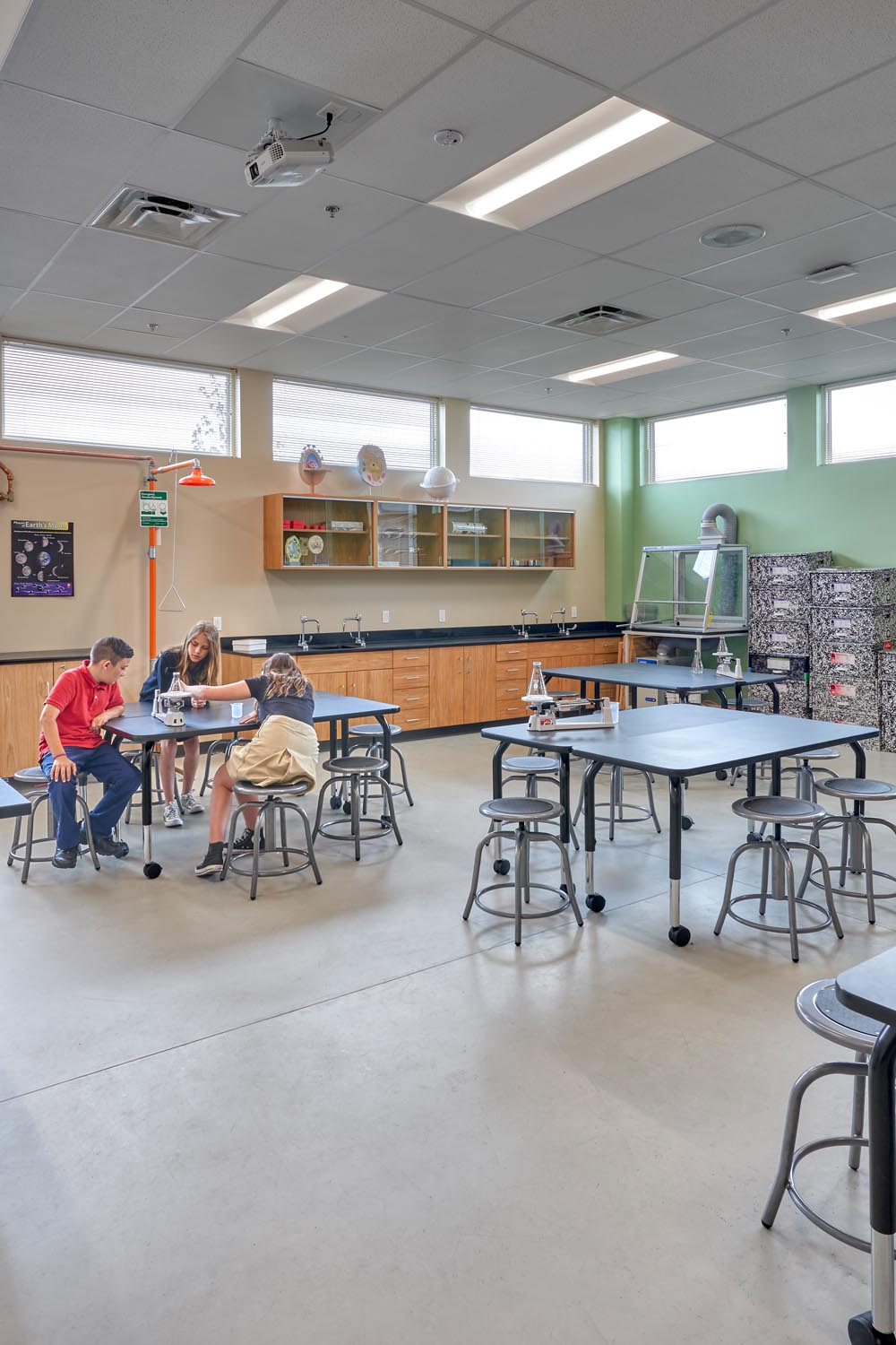 World Compass Charter School Interior Photo science people 1000x1500